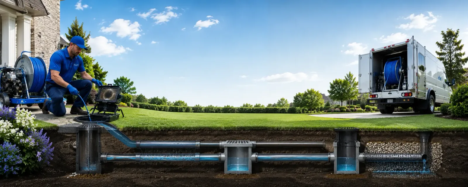 Outdoor drain cleaning information for Vicksburg, MI